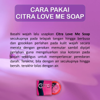cara pakai citra love me soap