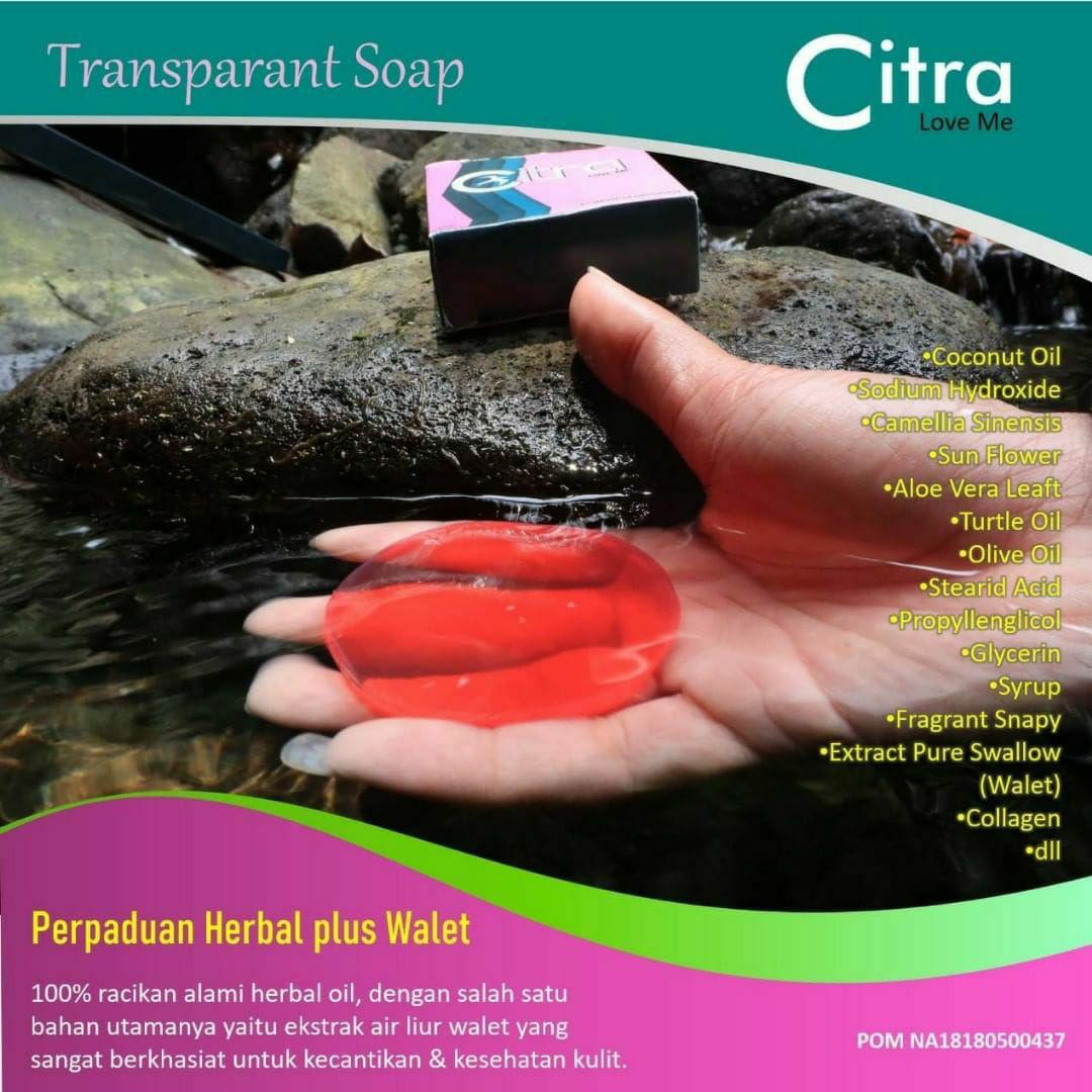 citra love me transparan soap