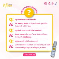 QnA beauty moisturizing facial wash