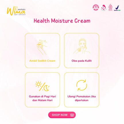 cara pakai health moisture cream